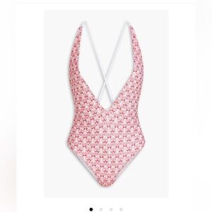 Missoni metallic crochet knit bikini 38